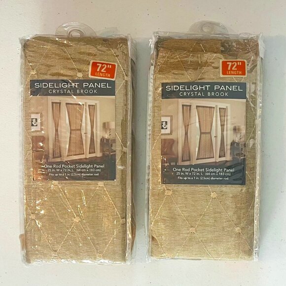 (2) Kensington Sidelight Panels Crystal Brook - Picture 5 of 7